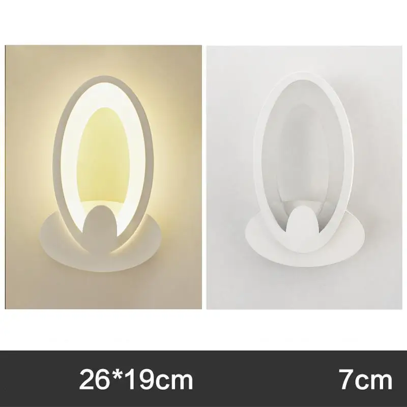 Светодиодная настенная лампа для ванной комнаты настенное бра белая внутреннего