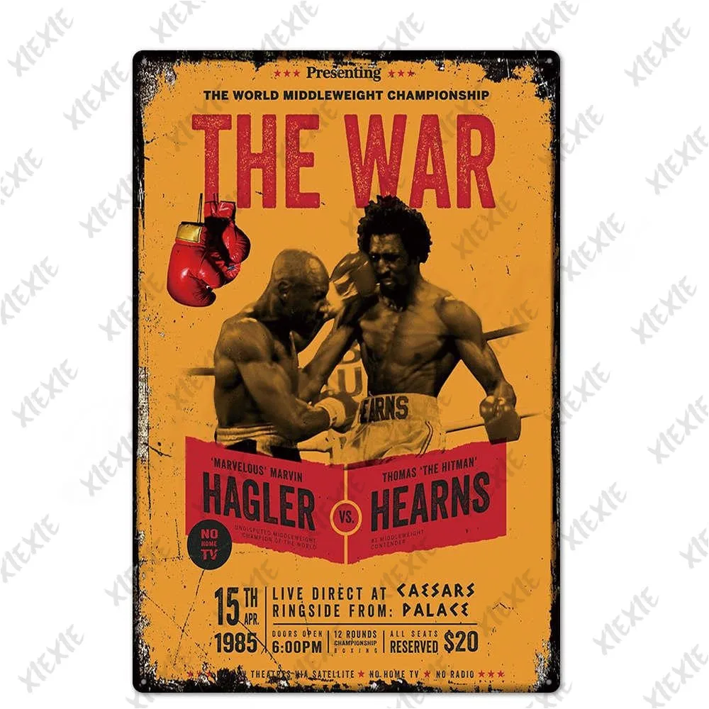 

Boxing Competition Metal Sign Tin Sign Plaque Metal Vintage Pub Retro Wall Decor For Bar Pub Club Man Cave Metal Posters