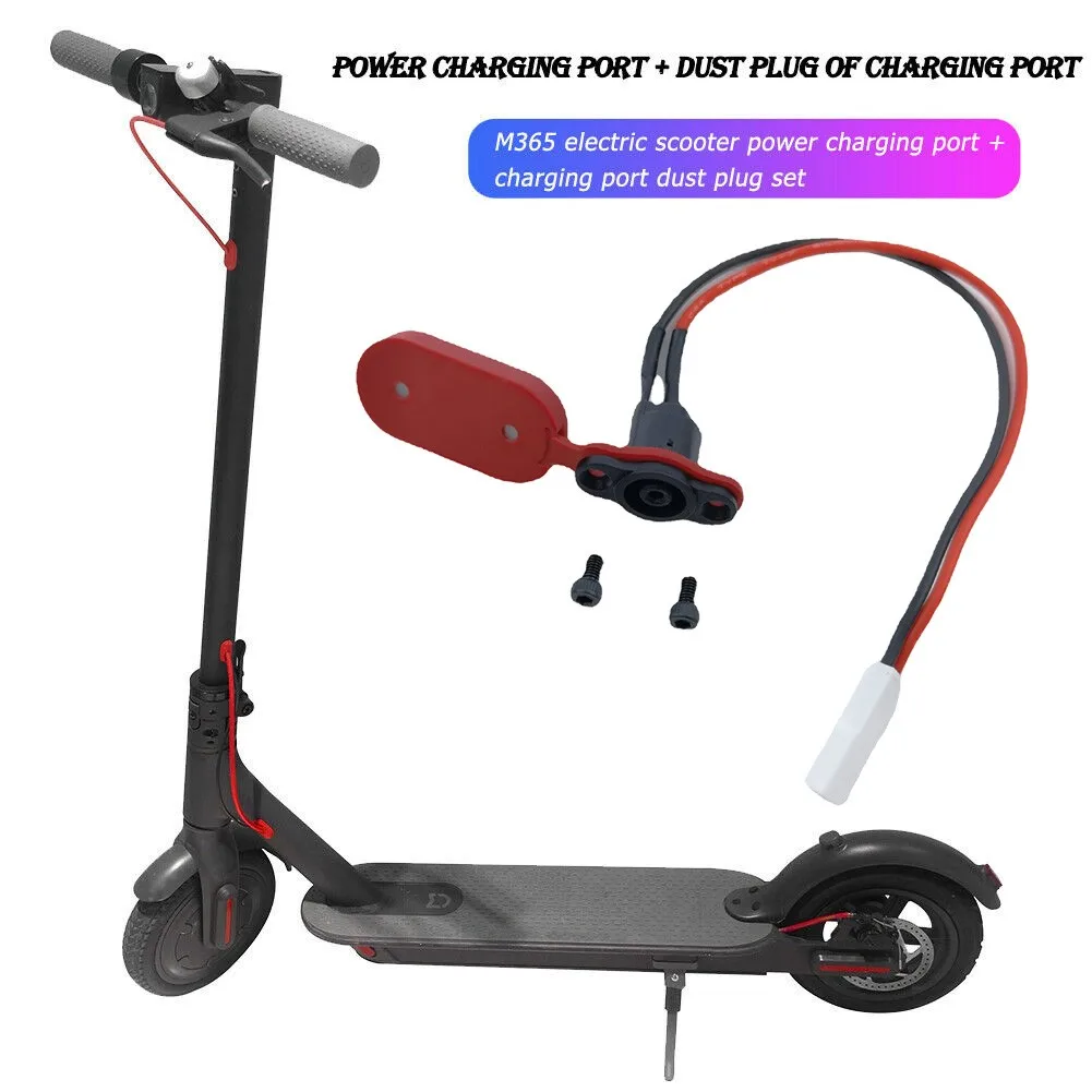 

Electric Scooter Charging Port + Cover Magnetic Silicone Dust Plug For XiaoMi M365 Pro/Pro2 Scooter Charger Power Cord Cable