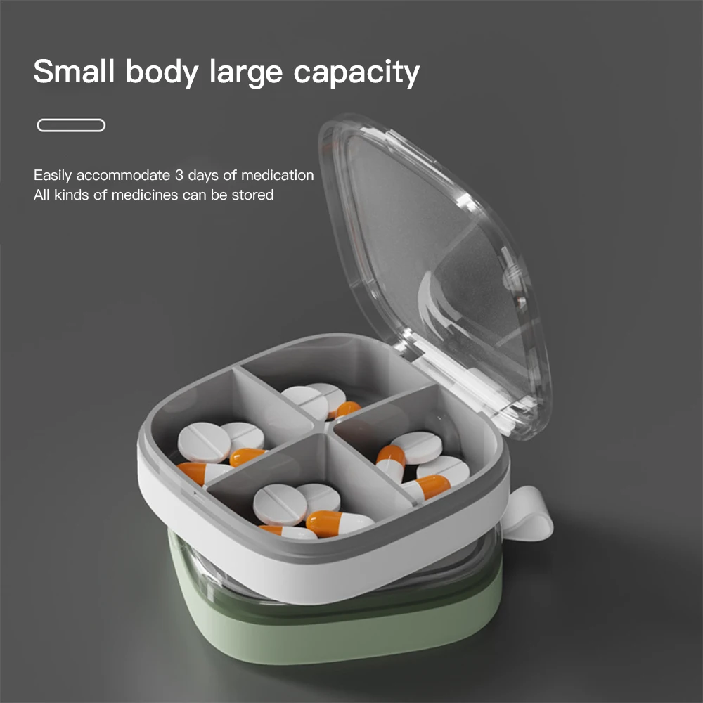 

6 Gird Medicine Pill's Organizer Plastic Pill Case for Tablets Storage Box Divider Travel Container Organizer Pill Holder 1 Pcs