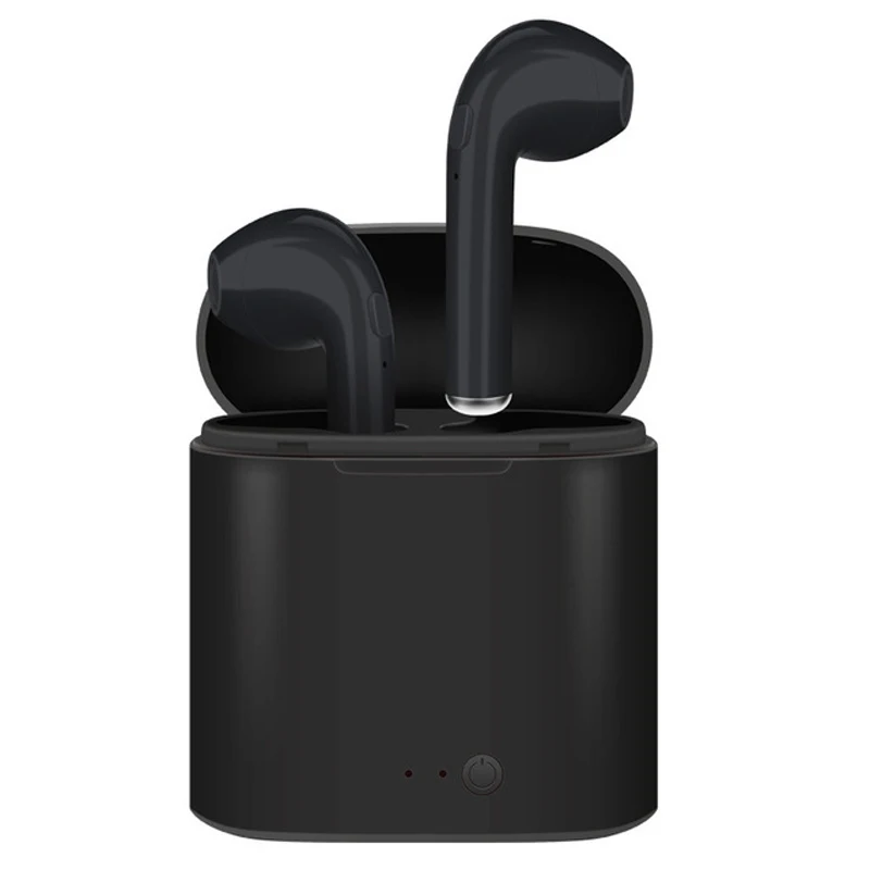 Black A Charge Box Oppselve i7s TWS Bluetooth наушники стерео вкладыши Беспроводные наушники с зарядной коробкой микрофон спортивные гарнитуры для всех мобильных телефонов - Цвет: Black A Charge Box