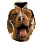 Толстовка мужская с 3D-принтом животных, кофта с принтом питбуля, Повседневная молодежная одежда в стиле Харадзюку, стиль хип-хоп, европейский размер