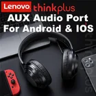 Bluetooth-наушники Lenovo Player с микрофоном, Беспроводная стереогарнитура, музыка для iPhone, Samsung, Xiaomi, mp3, Спорт TH10