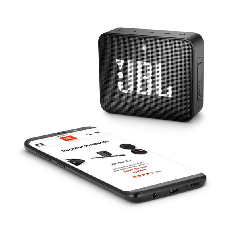JBL GO2 Wireless Bluetooth Speaker Go 2 IPX7 Waterproof Outdoor Portable Mini Speaker Sport Rechargeable Battery with Microphone