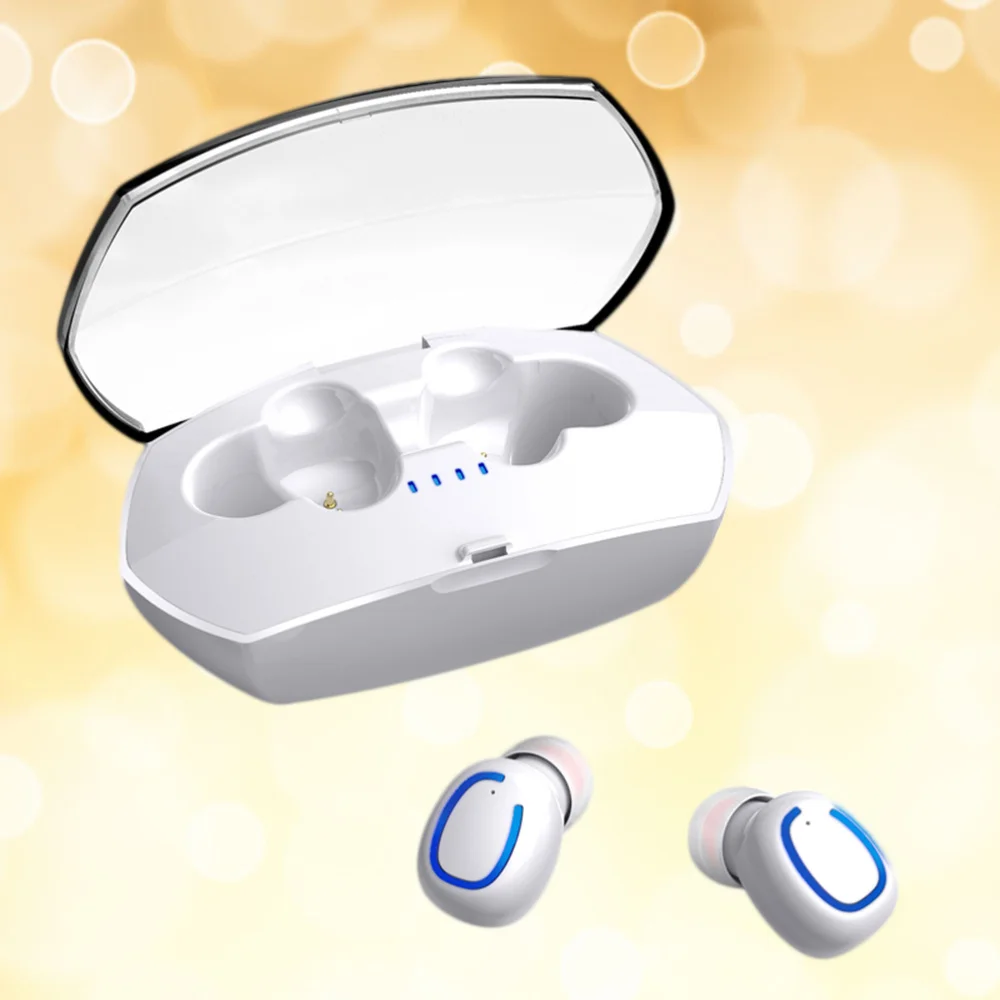 1 пара TWS гарнитуры Беспроводные наушники Гарнитура Мини с зарядным устройством