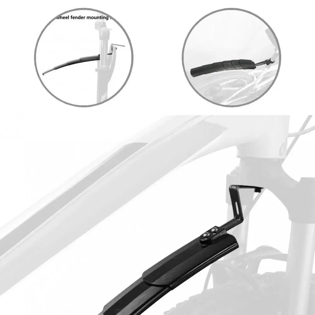 

Bike Part 1 Set Practical Lightweight Stable Cycling Plastic Mudguard Plastic Cycling Mudguard Lengthened for Bicycle