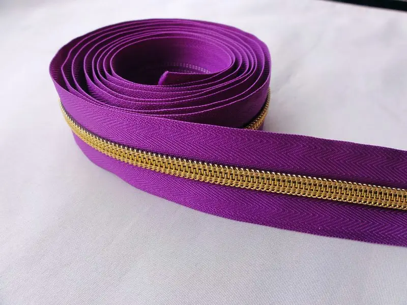 PurpleGold Meetee 2/5/10 метров 5# разъемная застежка-молния Цветной застежка-молния нейлона катушки украшение в виде кода на молнии для Чемодан одежды Портмоне сумки «сделай сам» для дома швейная фурнитура - Цвет: PurpleGold