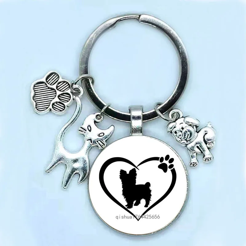 Новинка 2022 цепочка для ключей из сплава с надписью на тему любви кота домашнего