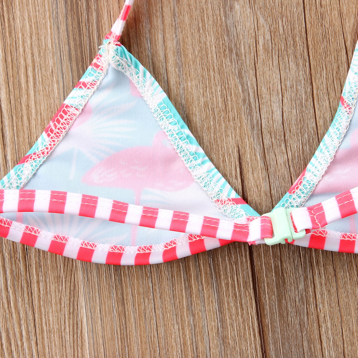 Новинка 2019 милый летний детский комплект бикини с принтом фламинго для маленьких