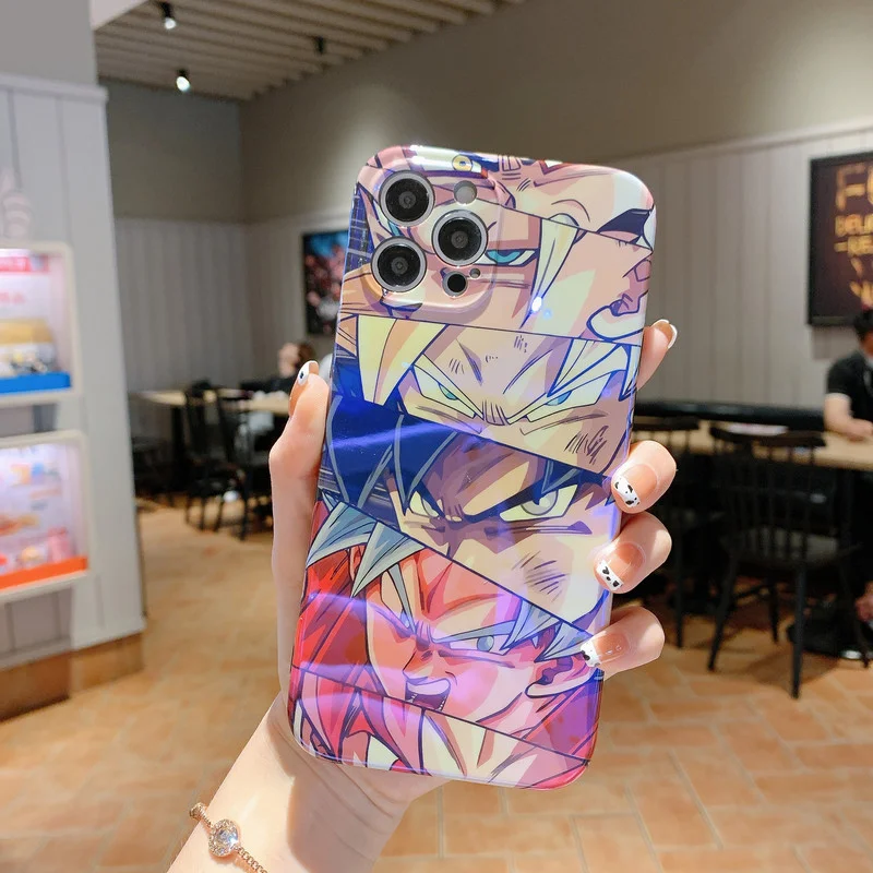 Силиконовый чехол с синим изображением дракона для iPhone 13 Pro Max 12 11 Xs Xr 7 8 Plus Gouku Emoticon