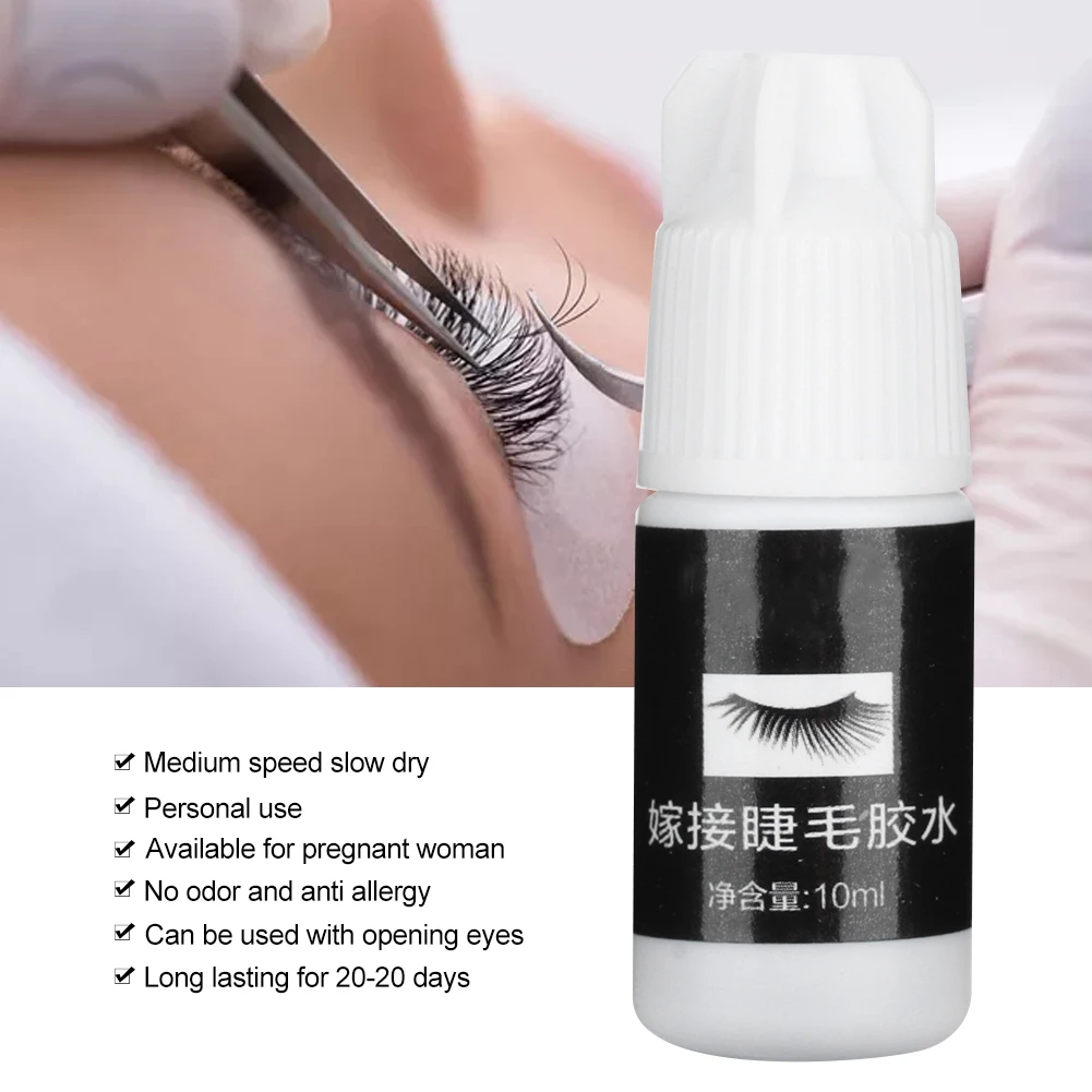

10ml Eyelash Extension Glue Strong Adhesive Fast Drying Eyelash Extensions Adhesive Colle Faux Cil Salon EyeLashes Grafting Glue