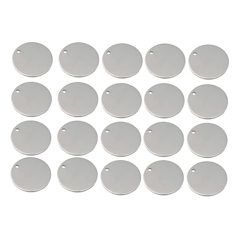 20 штук металлические плоские круглые пустые монеты шармы с тиснением бирка подвески диск с гравировкой монеты разных размеров подарок для членов семьи