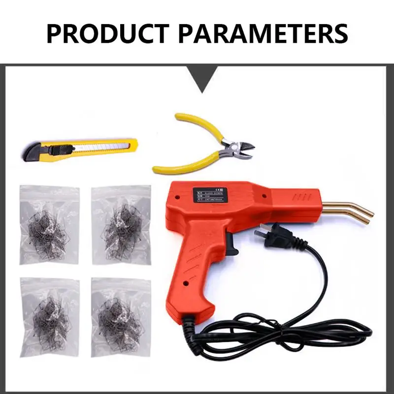 

50W Handy Plastic Welder Set Hot Staplers Machine Car Bumper Repairing Welding Tools With Piler Garage Repair Equipment