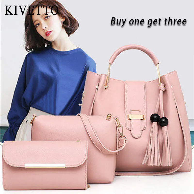 2019 одноцветная композитная сумка кожаная мессенджер мешок для девушек модная на