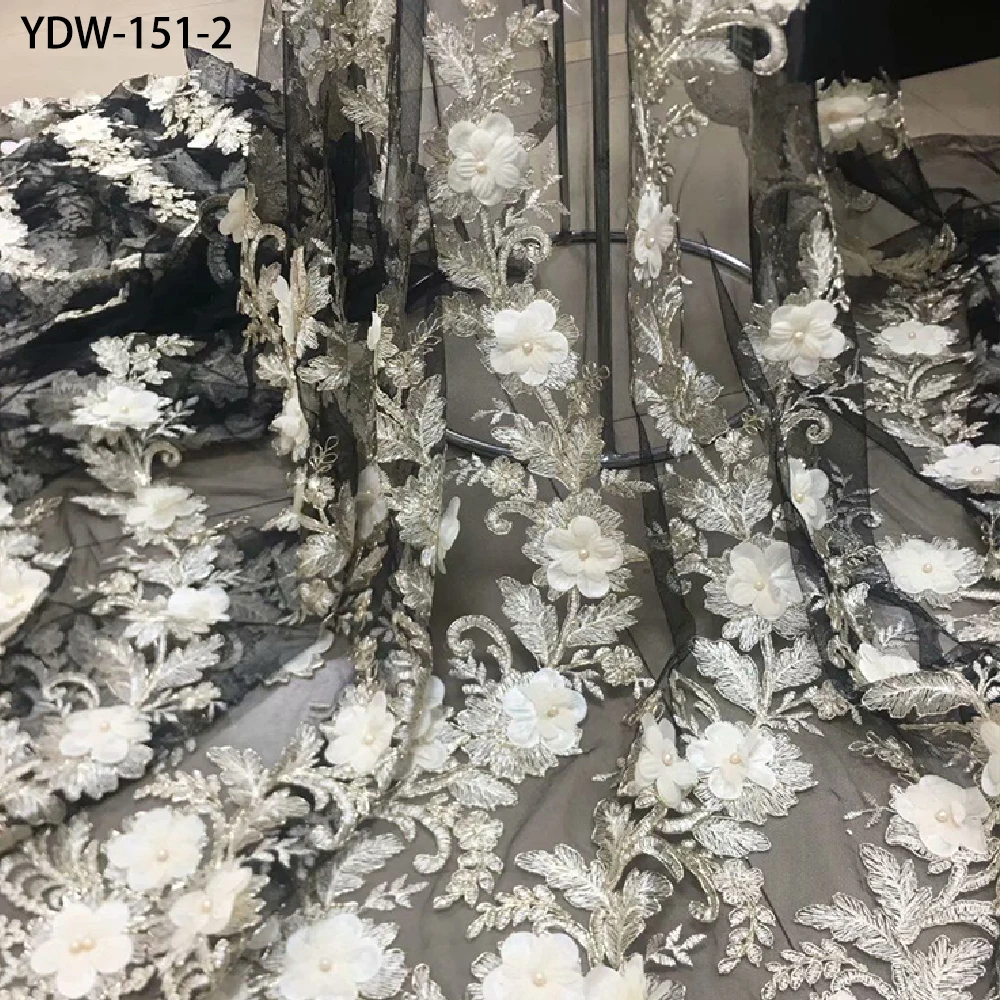 Новинка 2020 французские нигерийские кружева ткани высокого качества тюль 3d