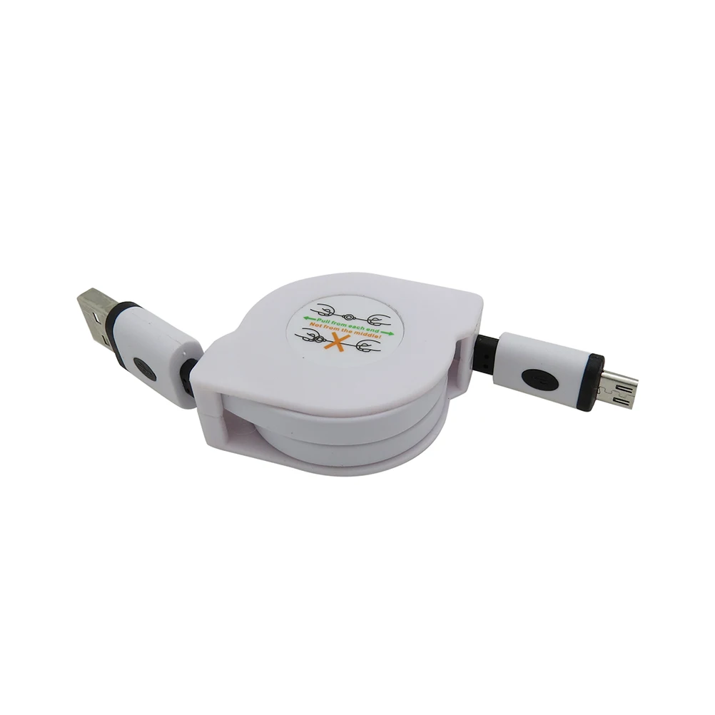 1M2M3M Выдвижной Micro USB Быстрый зарядный плоский кабель для синхронизации данных и
