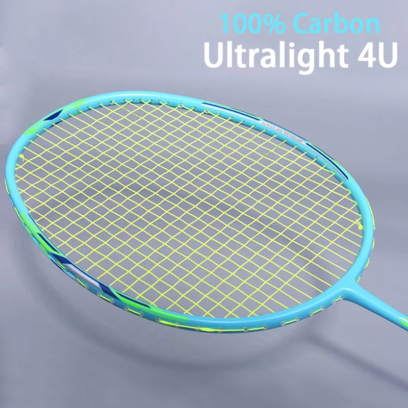 Ракетка для бадминтона из углеродного волокна профессиональная легкая ракетка с