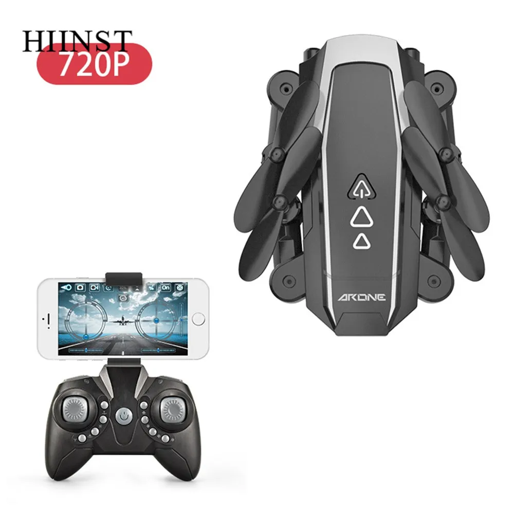 Складной Радиоуправляемый квадрокоптер Hiinst 2 4G с HD камерой 720P Wi Fi