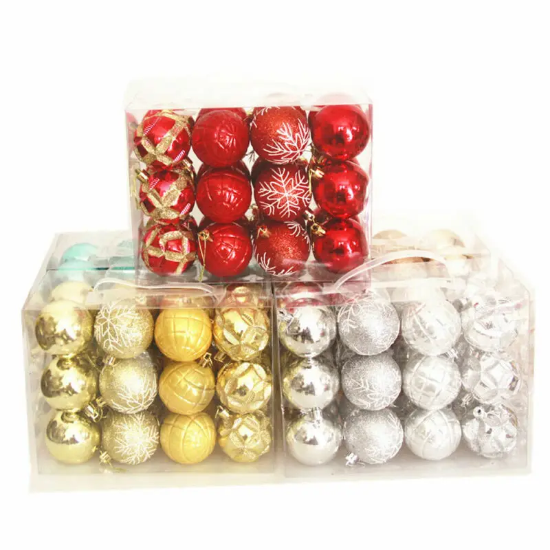 Рождественская елка украшения мяч 60 мм безделушка висит украшение для домашней