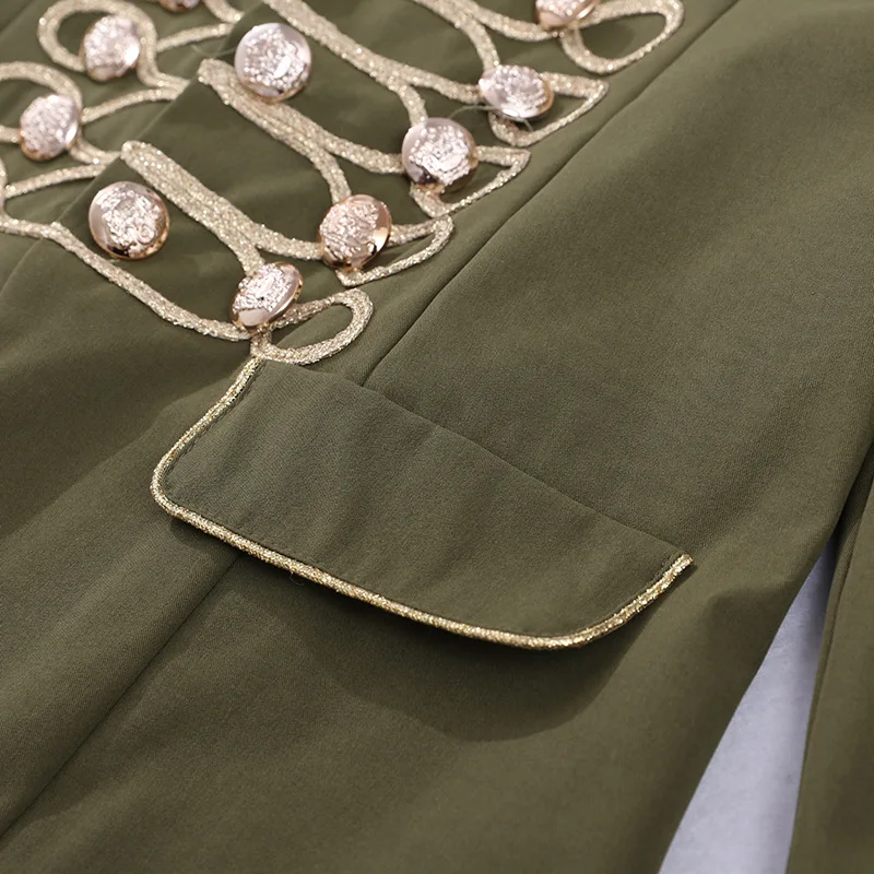 

Mandylandy Patchwork Stand Collar Wide-waisted Coats Women Medieval retro Jackets Autumn Casual Cardigan Coats Long Sleeve