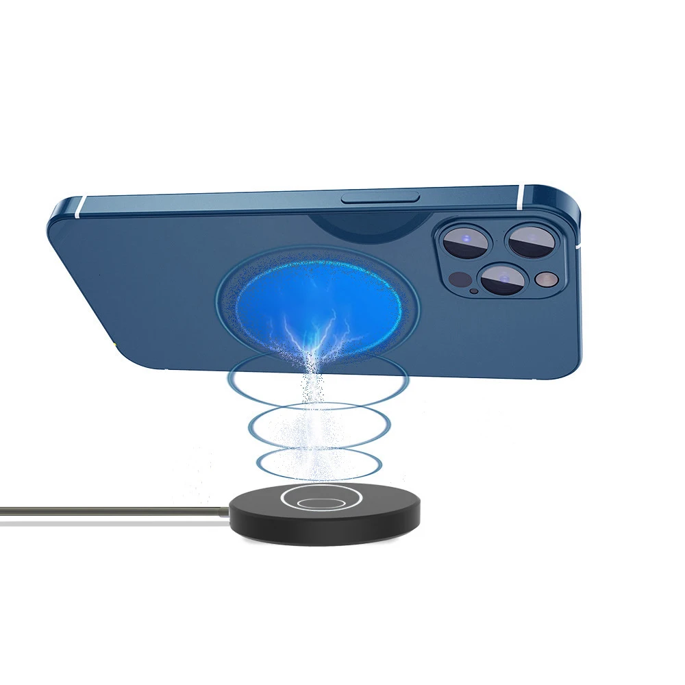 

15W Magnet Wireless Charger Fast Charging Mobile Phone Magnetic Charger For IPhone12 Portable Travel Mobile Phone Charger