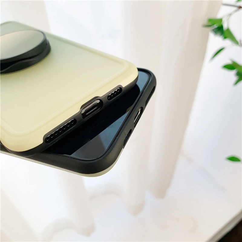 

for iPhone 11 Case Luxury Silicone Gradient Green Full Protection Soft Cover for iPhone 11 Phone Case
