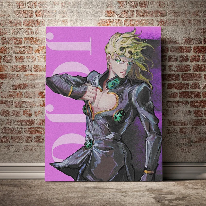 

HD Anime Canvas Poster Yoshikage Kira Killer Queen JoJo'S Bizarre Canvas Painting Wall Art Decor Living Room Bedroom Decoration