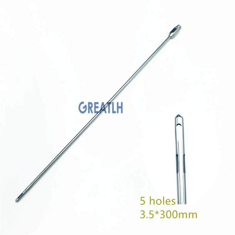 1 шт. канюля для липосакции из нержавеющей стали с пятью отверстиями| |