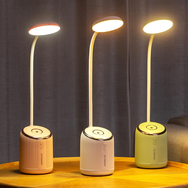 USB Перезаряжаемый увлажнитель воздуха светодиодный настольный светильник