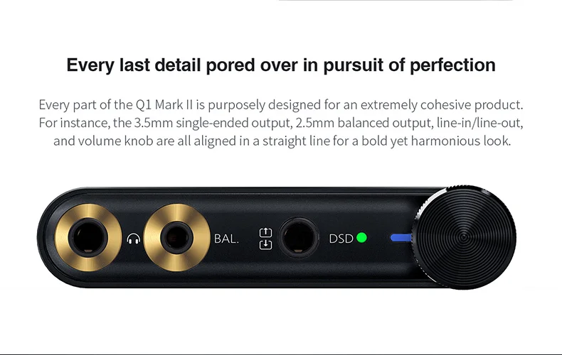 FiiO родная DSD USB DAC/усилитель Q1 MKII для Apple iPhone iPad, FiiO DAC Ampifiler для Android/компьютера/sony/Xiaomi