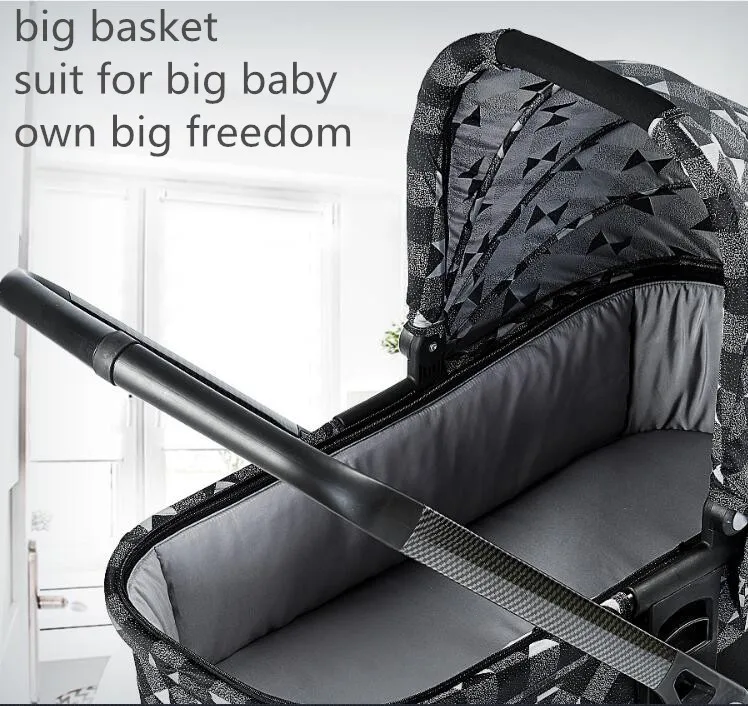 Коляска 3 в 1 детская коляска высокий ландшафт портативная складная Royal Ride brandg little