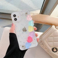 bling glitter sky stars candy love heart wrist chain phone case for samsung galaxy note 10 20 ultra s21 s8 s9 s10 plus s20 s20fe