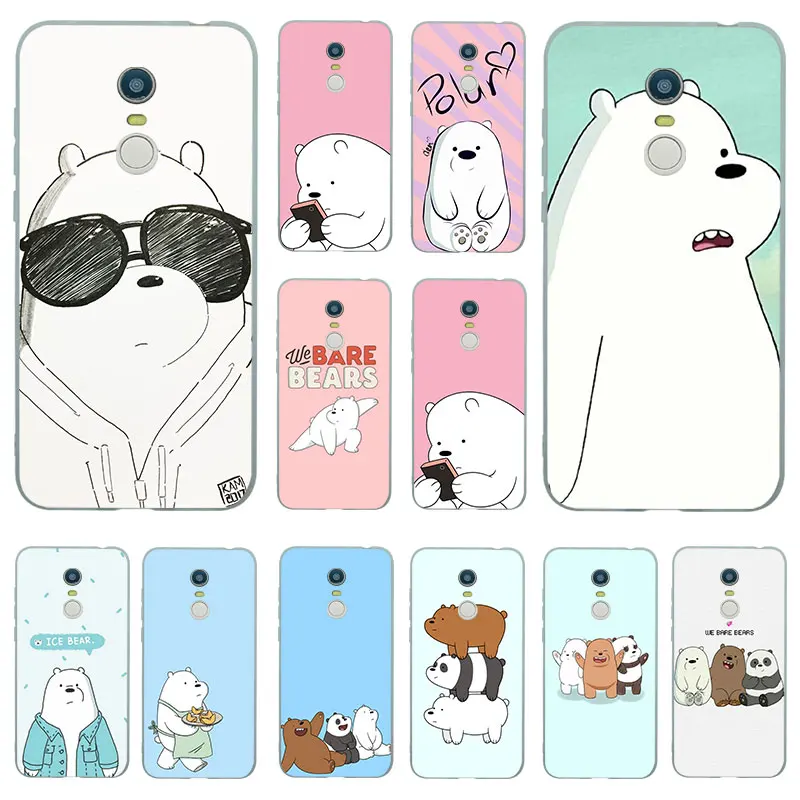Силиконовый чехол s для Xiaomi Redmi Примечание 8 Pro 7 6 5 5A 4 4X голой полярного медведя