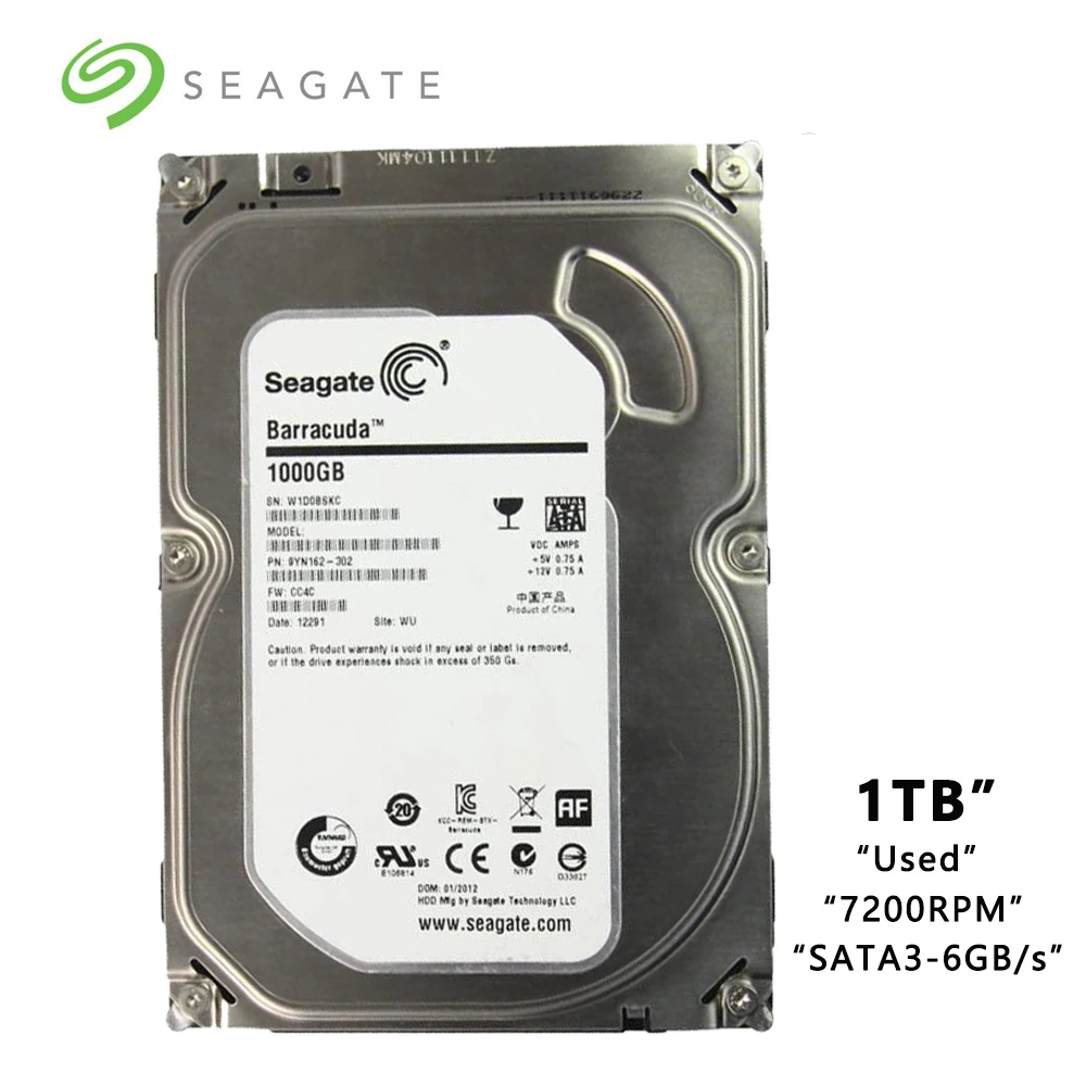 Seagate бренд 1 ТБ Настольный ПК 3 5 &quotВнутренний механический жесткий диск SATA 3-6