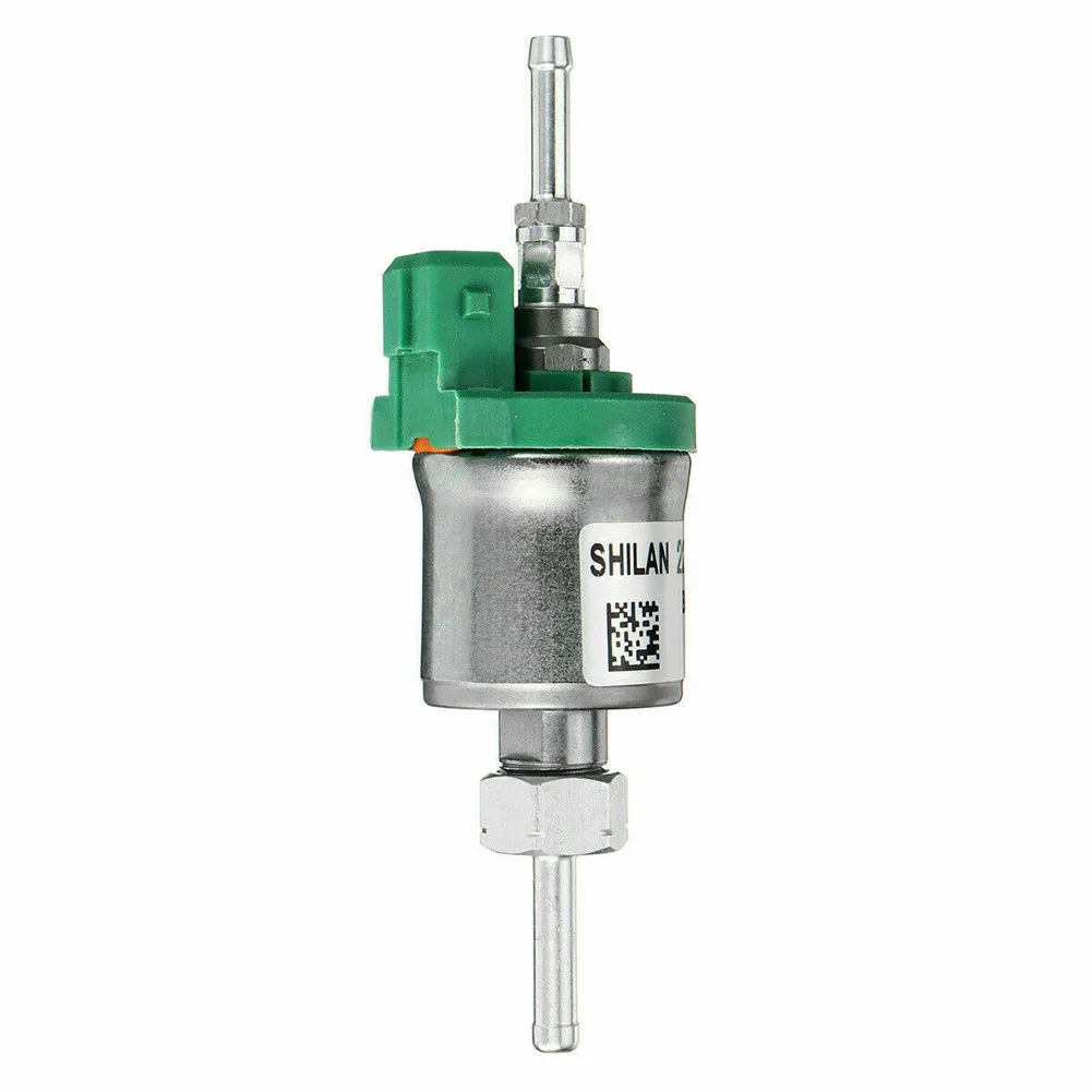 

1Pcs Heater Pump 12V Air Diesel Parking Oil Fuel Pump For 1KW-5KW Air Heater Diesels Metal Silver&Green Durable Practical