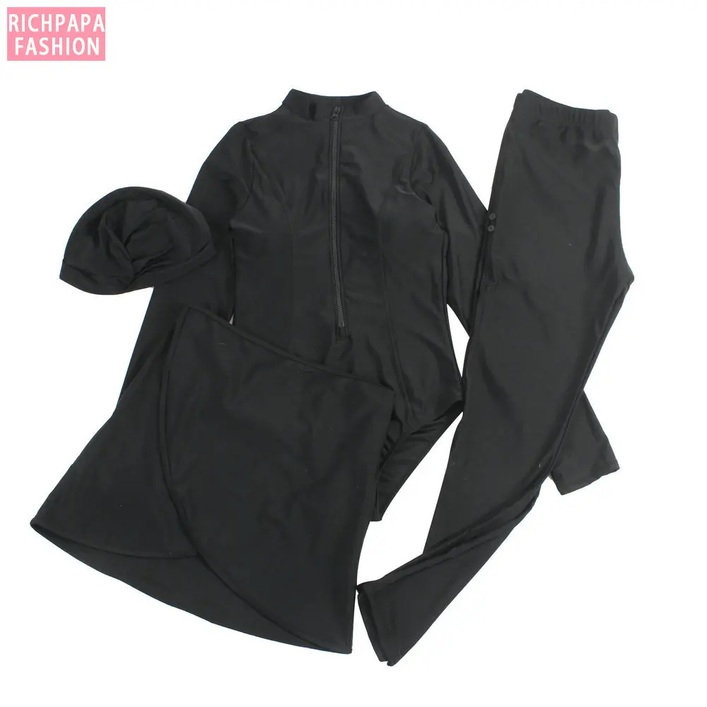 Новый дизайн 2020 цветные мусульманские купальники исламский скромный купальник