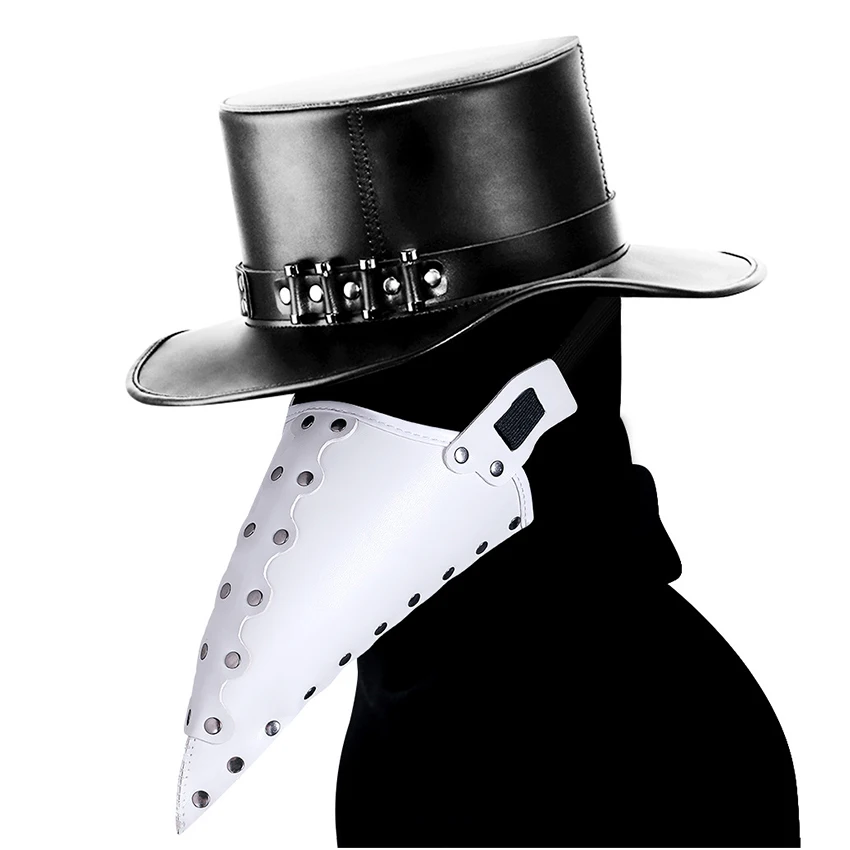 Чумного доктора маски на Хэллоуин искусственная кожа паровые удары клюв косплей