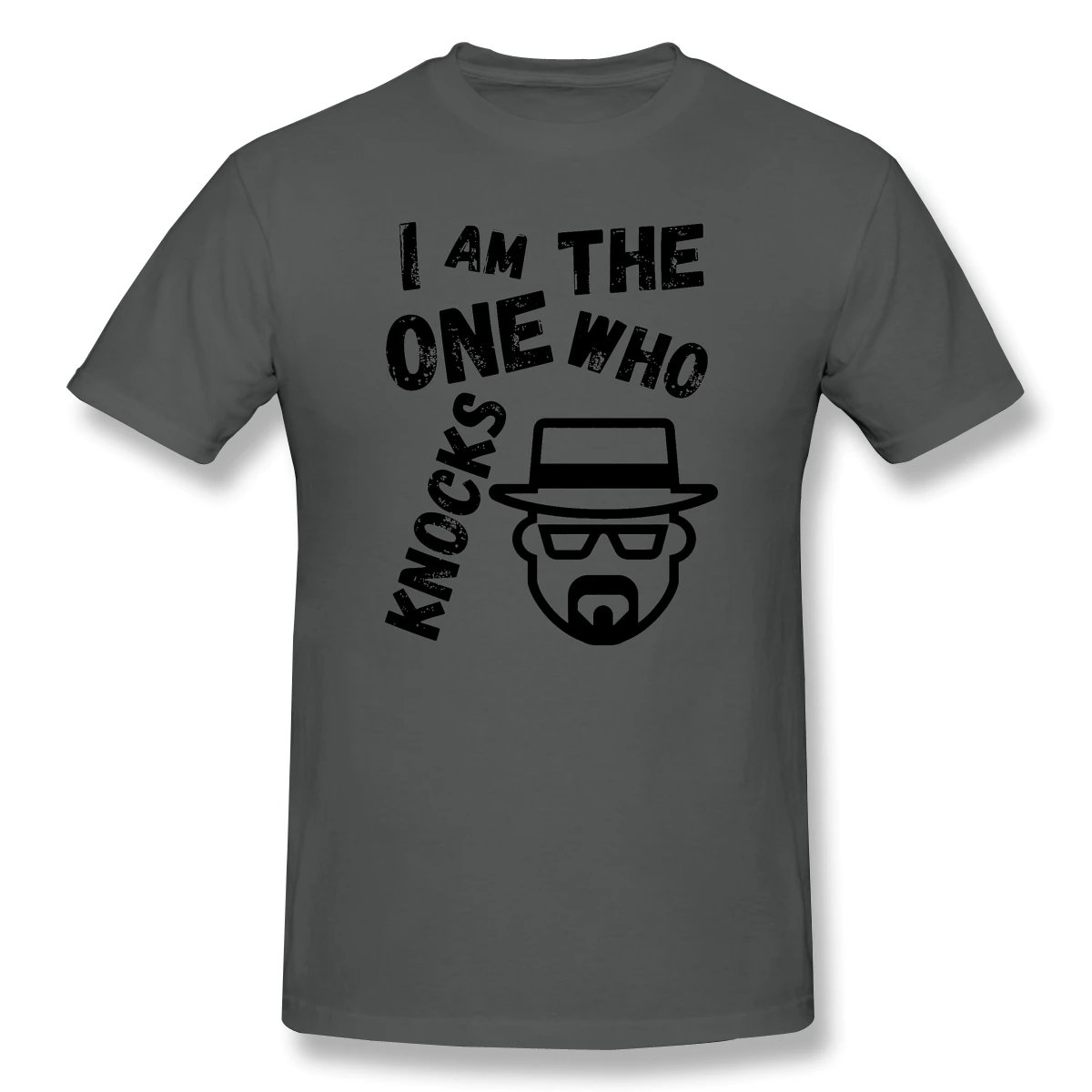 Мужская Базовая футболка с коротким рукавом I'm The One Who Knocks Heisenberg Забавные