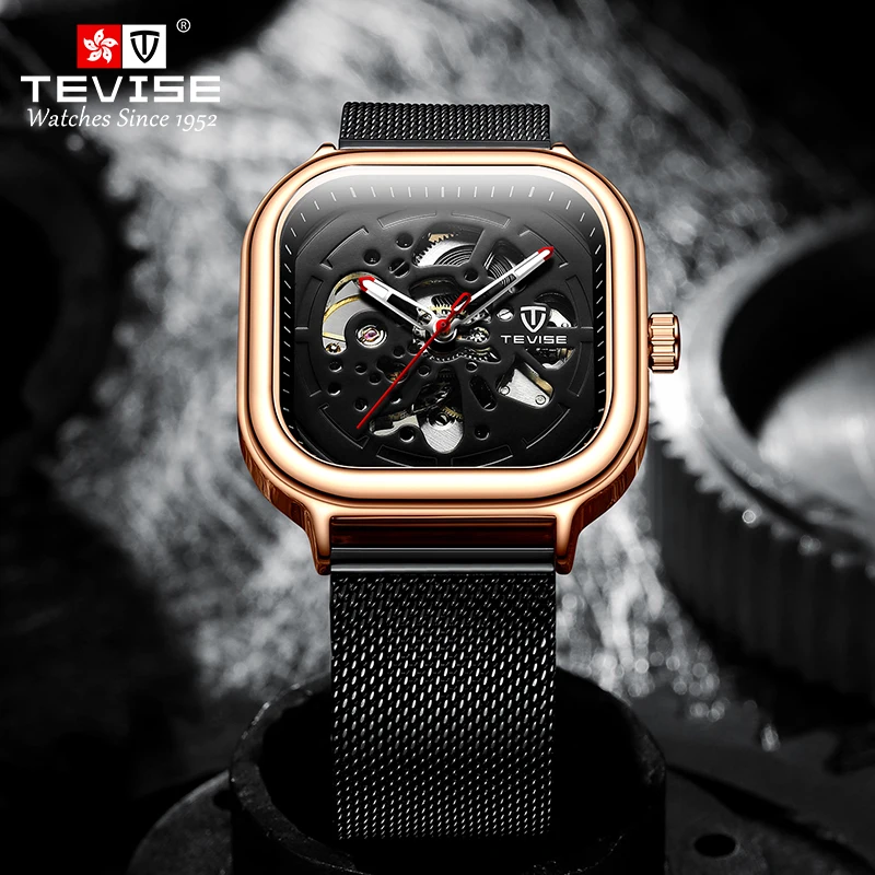

TEIVSE DESIGN 2021 New Luxury Men Mechanical Wristwatch Stainless Steel Watch Top Brand Sapphire Glass Men Watches reloj hombre