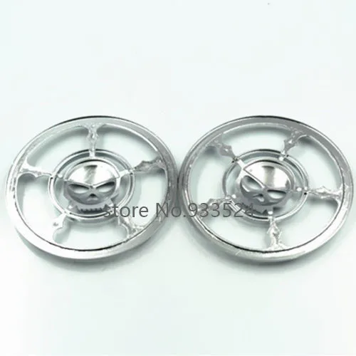 Chrome Skull Speaker Grills Cover For Harley- Touring Electra Glide FLHT Street Tri | Автомобили и мотоциклы