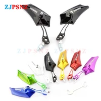 1set 8mm 78 10mm motorcycle scooter rearview mirrors moped atv motocross motorbike side mirror high quality