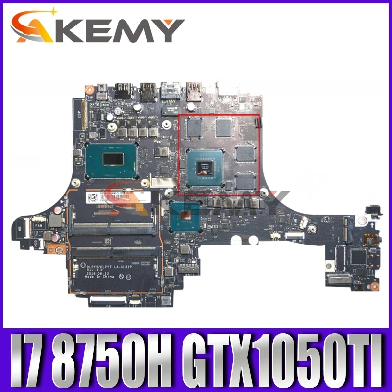 

Akemy DLPY5 / DLPY7 LA-G131P For Lenovo Y730-15ICH Notebook Motherboard CPU I7 8750H GPU GTX1050TI 4GB 100% Test Work