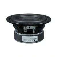 1pc 4 inch 50w high power subwoofer speaker woofer car audio sound crossover loudspeaker round square diy part