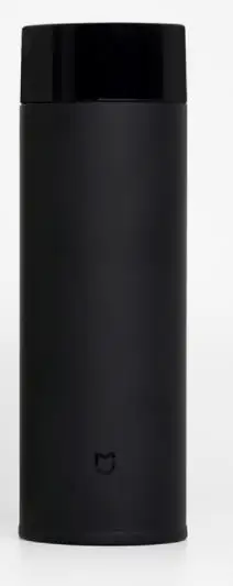 Xiaomi mijia 350 мл Портативный Красочный термос из нержавеющей стали чашки Термочашка изоляционный замок Cold Coffee кружки дорожная бутылка - Цвет: Черный