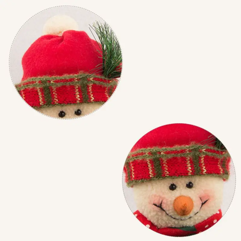 

Christmas Gift Box Santa Snowman Candy Storage Boxes Home Table Fabric Decoration Party Event Bag Pouch