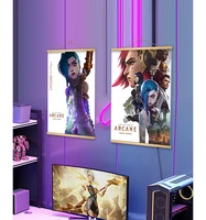 arcane lol game tv series animation league legends jinx vi painting poster decorative tapestry design creativity wall