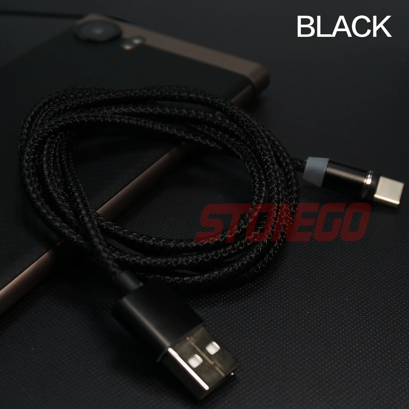 Магнитный usb-кабель STONEGO, кабель для быстрой зарядки USB type C, Магнитный зарядный кабель для передачи данных, Micro usb кабель мобильного телефона, usb-шнур