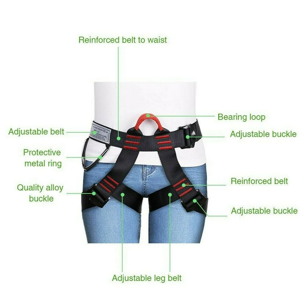 Ремень для альпинизма спортивное оборудование скалолазания средней длины