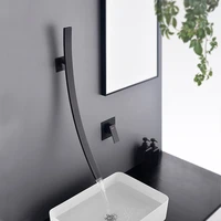 bathroom basin faucets sink tap black faucet basin taps 70cm spout lavamanos tap wall mounted sink torneira hot and cold water