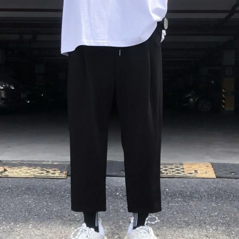 

Sweatpants Men's Fashion Solid Color Casual Pants Men Streetwear Wild Hip-hop Loose Straight Trousers Mens Joggers Track